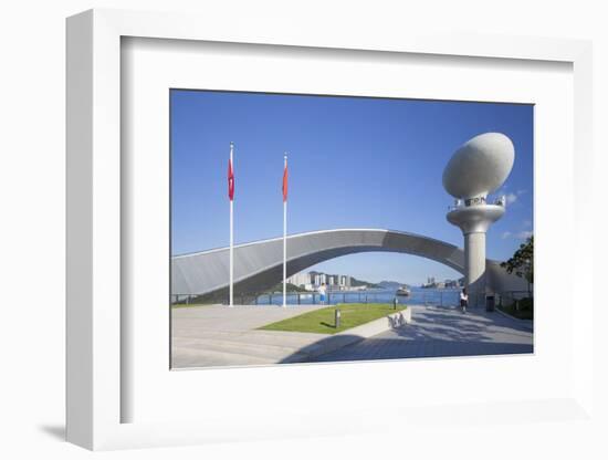 Kai Tak Cruise Terminal, Designed by Foster and Partners, Kai Tak, Kowloon, Hong Kong, China, Asia-Ian Trower-Framed Photographic Print