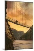 Kaibab Suspension Bridge, Grand Canyon-null-Mounted Art Print