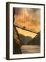 Kaibab Suspension Bridge, Grand Canyon-null-Framed Art Print