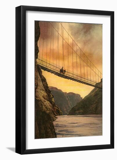 Kaibab Suspension Bridge, Grand Canyon-null-Framed Art Print