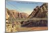 Kaibab Suspension Bridge, Grand Canyon-null-Mounted Art Print