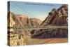 Kaibab Suspension Bridge, Grand Canyon-null-Stretched Canvas