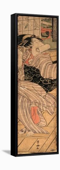 Kaidan O Oriru Onna-Utagawa Toyokuni-Framed Stretched Canvas