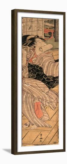 Kaidan O Oriru Onna-Utagawa Toyokuni-Framed Premium Giclee Print