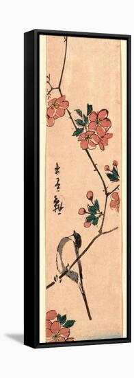 Kaido Ni Shokin-Utagawa Hiroshige-Framed Stretched Canvas