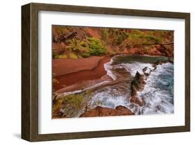 Kaihalulu Beach Maui Hawaii-null-Framed Art Print