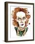 Kaija Saariaho - colour caricature-Neale Osborne-Framed Giclee Print