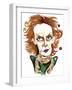 Kaija Saariaho - colour caricature-Neale Osborne-Framed Giclee Print