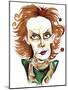 Kaija Saariaho - colour caricature-Neale Osborne-Mounted Giclee Print