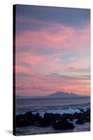 Kaikoura Ranges in South Island at Sunset from Wellington, North Island, New Zealand, Pacific-Nick-Stretched Canvas