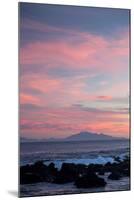 Kaikoura Ranges in South Island at Sunset from Wellington, North Island, New Zealand, Pacific-Nick-Mounted Photographic Print