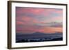 Kaikoura Ranges in South Island at Sunset from Wellington, North Island, New Zealand, Pacific-Nick-Framed Photographic Print