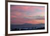 Kaikoura Ranges in South Island at Sunset from Wellington, North Island, New Zealand, Pacific-Nick-Framed Photographic Print