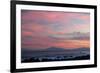 Kaikoura Ranges in South Island at Sunset from Wellington, North Island, New Zealand, Pacific-Nick-Framed Photographic Print