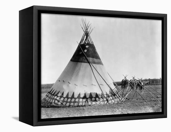 Kainai Tepee, c1927-Edward S. Curtis-Framed Stretched Canvas