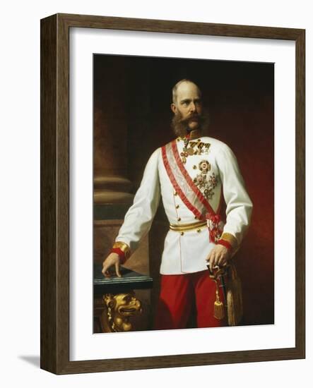 Kaiser Franz Josef I of Austria in Uniform-Carl Von Blaas-Framed Giclee Print