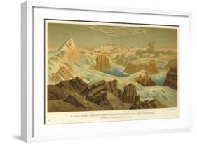 Kaiser Franz-Joseph'S-Fjord and Petermann's Peak, East Greenland-null-Framed Giclee Print