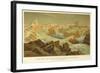 Kaiser Franz-Joseph'S-Fjord and Petermann's Peak, East Greenland-null-Framed Giclee Print