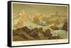 Kaiser Franz-Joseph'S-Fjord and Petermann's Peak, East Greenland-null-Framed Stretched Canvas