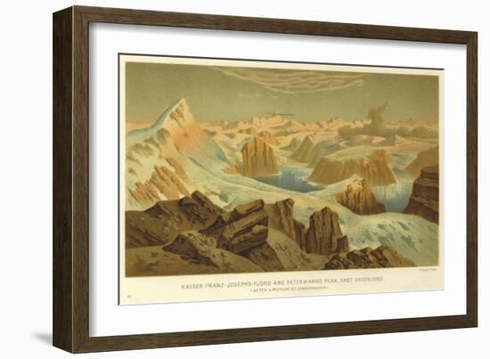 Kaiser Franz-Joseph'S-Fjord and Petermann's Peak, East Greenland-null-Framed Giclee Print