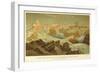 Kaiser Franz-Joseph'S-Fjord and Petermann's Peak, East Greenland-null-Framed Giclee Print