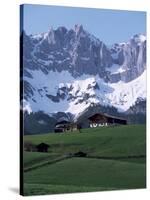 Kaiser Gebirge Mountain Range from the South, Above Ellmau, Tirol, Austrian Alps, Austria-Ursula Gahwiler-Stretched Canvas
