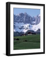 Kaiser Gebirge Mountain Range from the South, Above Ellmau, Tirol, Austrian Alps, Austria-Ursula Gahwiler-Framed Photographic Print