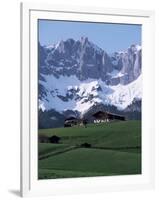 Kaiser Gebirge Mountain Range from the South, Above Ellmau, Tirol, Austrian Alps, Austria-Ursula Gahwiler-Framed Photographic Print