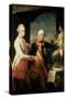 Kaiser Joseph II (1741-90), and the Grand Duke Leopold of Tuscany, 1769-Pompeo Batoni-Stretched Canvas
