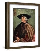 Kaiser Maximilian I, 1519-Albrecht Durer-Framed Giclee Print