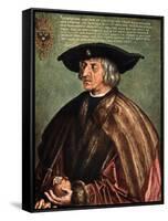 Kaiser Maximilian I, 1519-Albrecht Durer-Framed Stretched Canvas