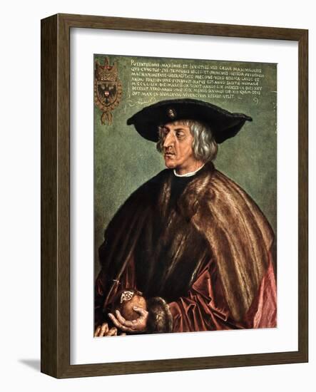 Kaiser Maximilian I, 1519-Albrecht Durer-Framed Giclee Print