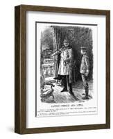 Kaiser Points Toward a Soldier's Fate-Leonard Raven-hill-Framed Art Print