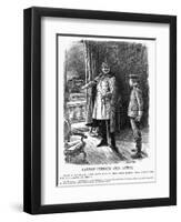 Kaiser Points Toward a Soldier's Fate-Leonard Raven-hill-Framed Art Print