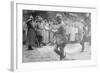 Kaiser Wilhelm at the Crown Prince's headquarters, 1914-5-null-Framed Photographic Print