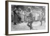 Kaiser Wilhelm at the Crown Prince's headquarters, 1914-5-null-Framed Photographic Print