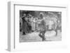 Kaiser Wilhelm at the Crown Prince's headquarters, 1914-5-null-Framed Photographic Print