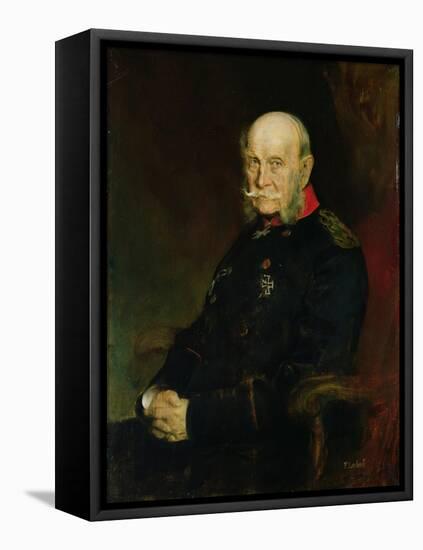 Kaiser Wilhelm I (1797-1888), 1888-Franz Seraph von Lenbach-Framed Stretched Canvas