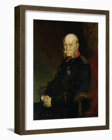 Kaiser Wilhelm I (1797-1888), 1888-Franz Seraph von Lenbach-Framed Giclee Print