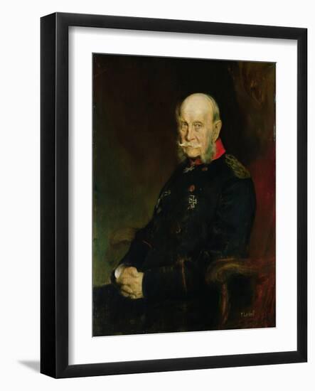 Kaiser Wilhelm I (1797-1888), 1888-Franz Seraph von Lenbach-Framed Giclee Print