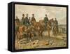 Kaiser Wilhelm I of Germany and His Staff-Georg Koch-Framed Stretched Canvas