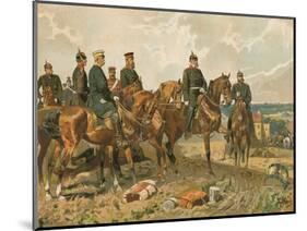 Kaiser Wilhelm I of Germany and His Staff-Georg Koch-Mounted Giclee Print