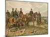Kaiser Wilhelm I of Germany and His Staff-Georg Koch-Mounted Giclee Print