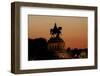 Kaiser Wilhelm I Statue at Sunset on Deutsches Eck, Koblenz, Rhineland-Palatinate, Germany, Europe-Charles Bowman-Framed Photographic Print