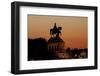 Kaiser Wilhelm I Statue at Sunset on Deutsches Eck, Koblenz, Rhineland-Palatinate, Germany, Europe-Charles Bowman-Framed Photographic Print