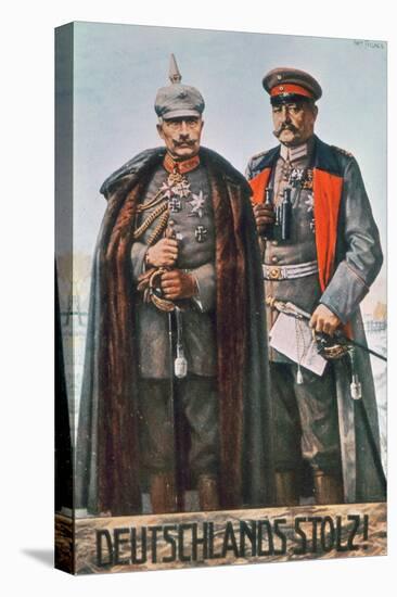 Kaiser Wilhelm II and Field Marshal Hindenburg-German School-Stretched Canvas
