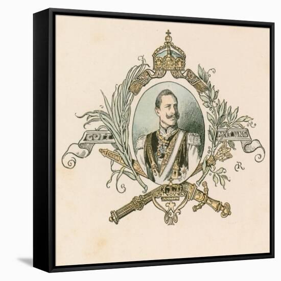 Kaiser Wilhelm II, German Emperor and King of Prussia-null-Framed Stretched Canvas