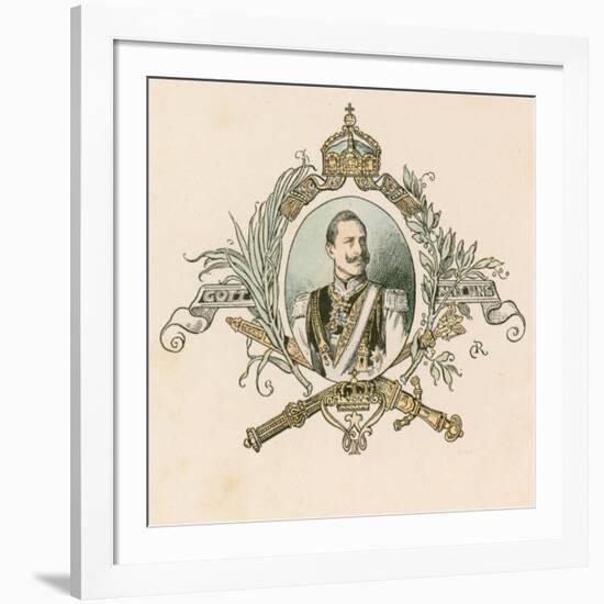 Kaiser Wilhelm II, German Emperor and King of Prussia-null-Framed Giclee Print