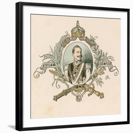 Kaiser Wilhelm II, German Emperor and King of Prussia-null-Framed Giclee Print