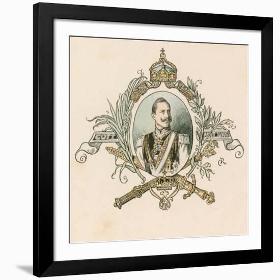 Kaiser Wilhelm II, German Emperor and King of Prussia-null-Framed Giclee Print